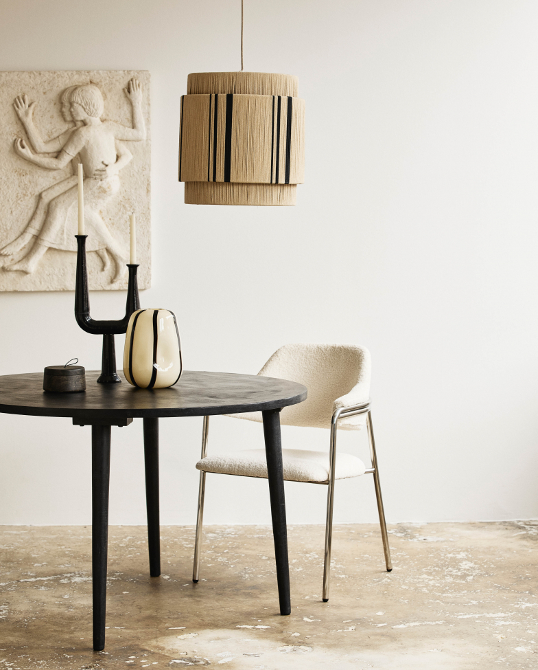 Lampadario 'Vinata' - Beige/Nero