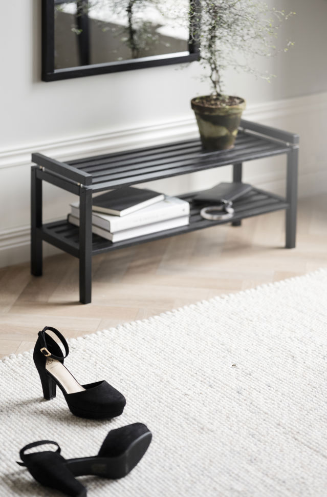 Scarpiera 'Confetti' 80 cm - Nero