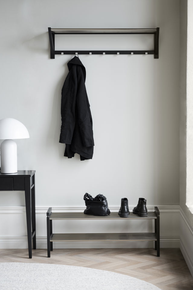 Scarpiera 'Confetti' 100cm - Metallo/Nero