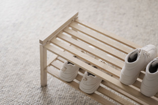 Scarpiera 'Confetti' 80cm - Bianco pigmentato