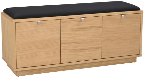 Panca 'Confetti' 106cm - Rovere/Nero