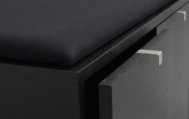 Panca 'Confetti' 106cm - Nero