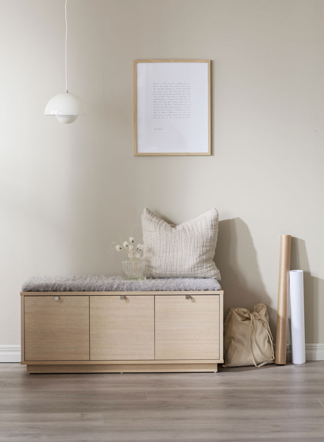 Panchina 'Confetti' 106cm - Bianco pigmentato