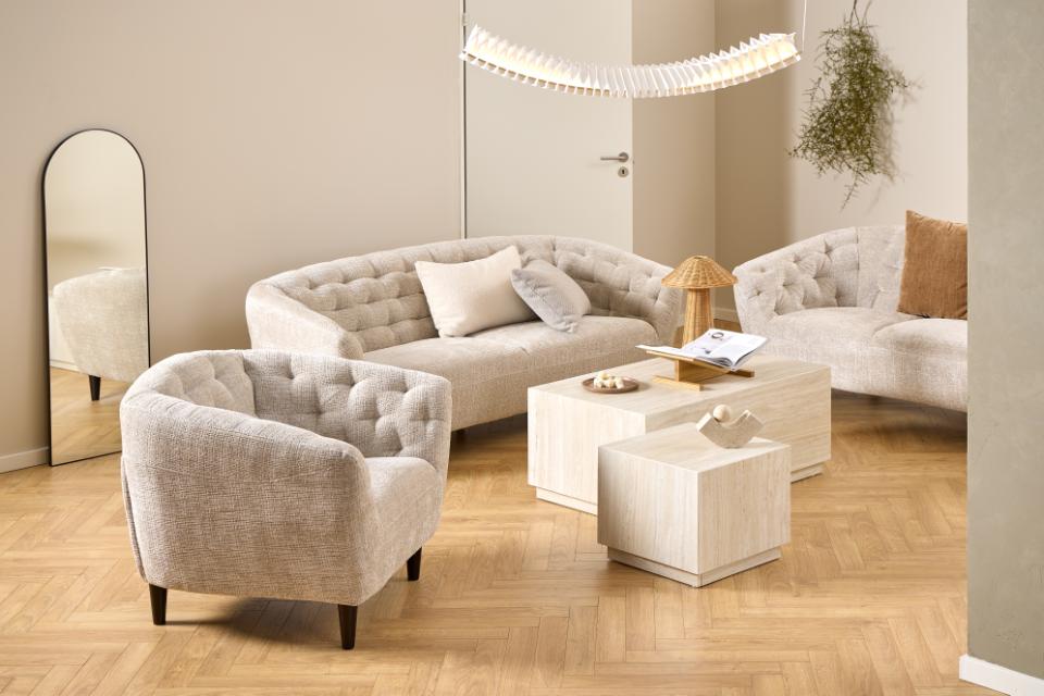 Poltrona 'Ria' - Beige Chiaro