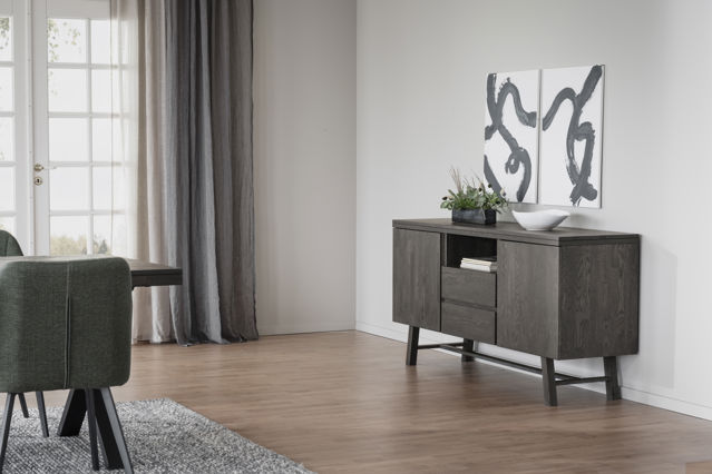 Credenza 'Brooklyn' 160x45cm - Marrone scuro