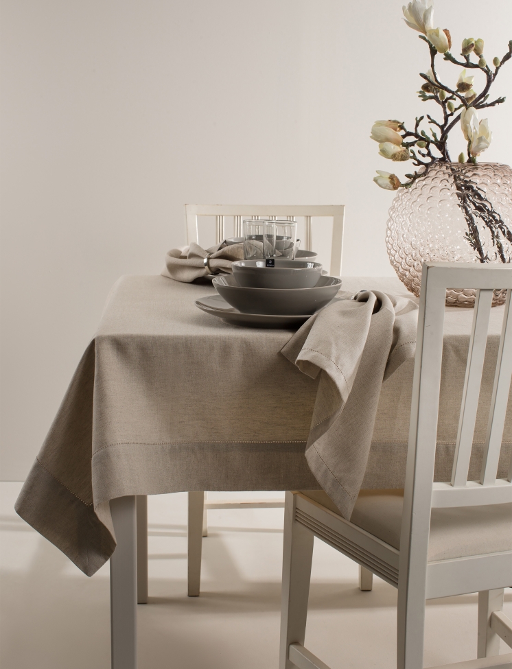 Tovaglia 'Ebba' 160x330 - Naturale