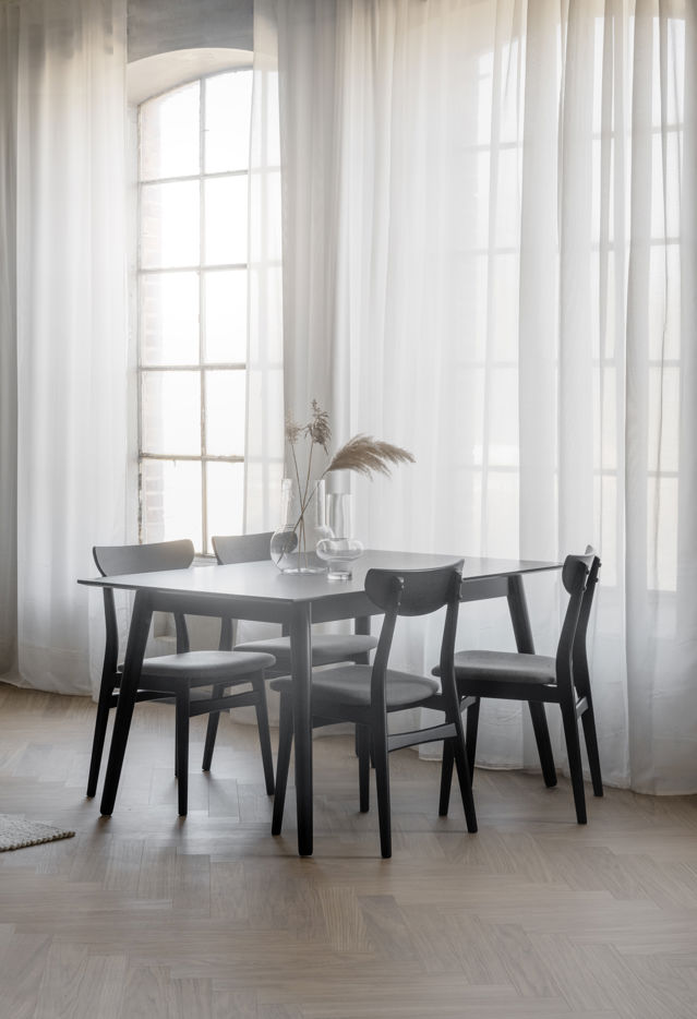 Tavolo da pranzo 'Lotta' 140x90cm - Nero