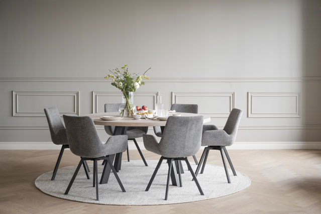 Tavolo da pranzo 'Fred' Rotondo 160cm - Bianco