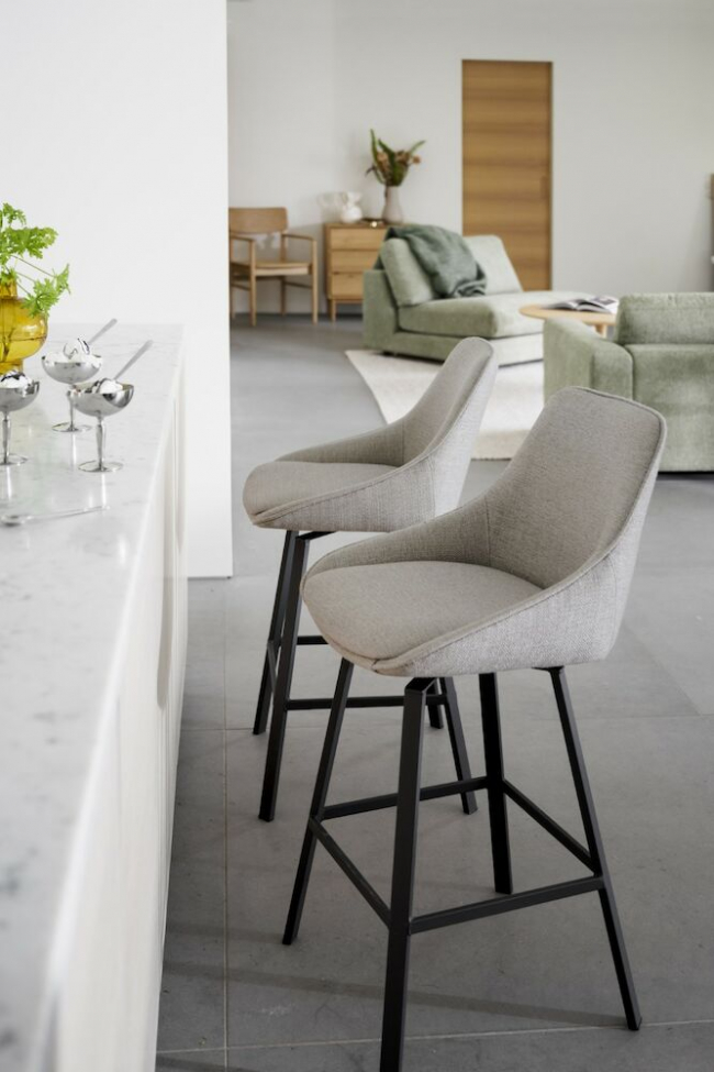 Sgabello 'Alison' - Beige