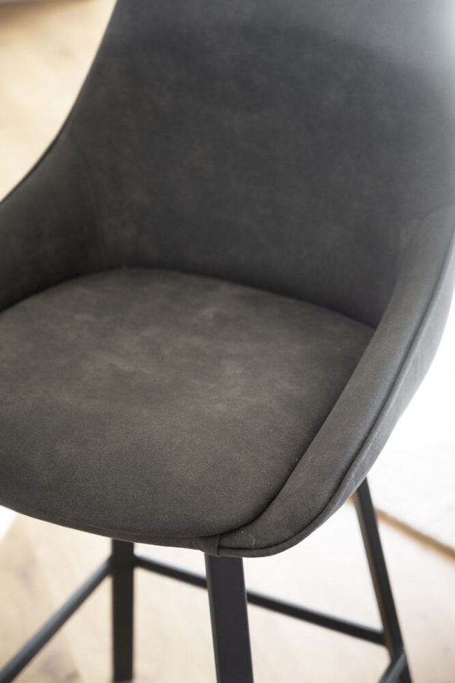 Sgabello 'Alison' - Grigio scuro