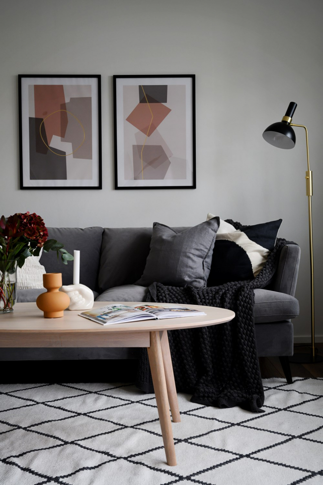 Tavolino 'Yumi' 130x65cm - Sbiancato