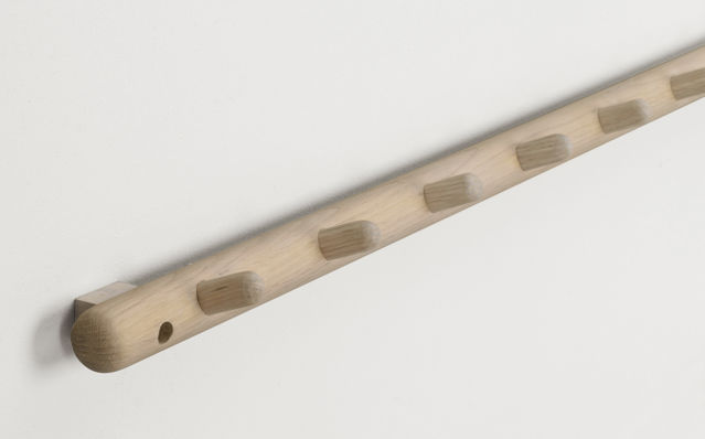 Lista di ganci 'Milford' 80cm - Bianco pigmentato