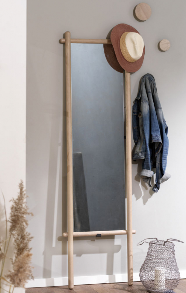 Gancio da parete 'Milford' 12cm - Bianco pigmentato