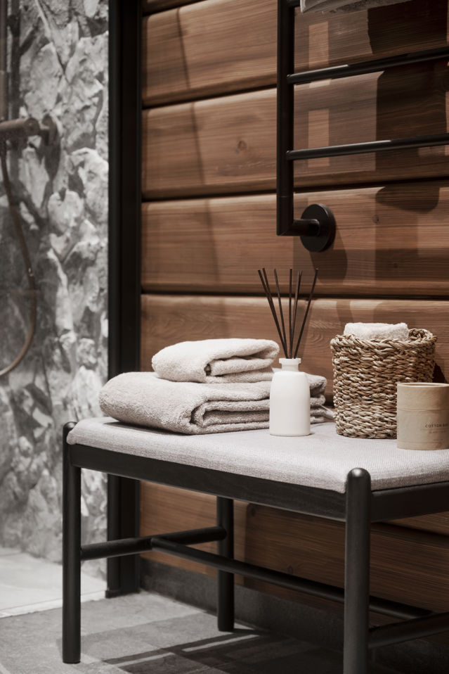 Panca 'Milford' - Nero/Grigio