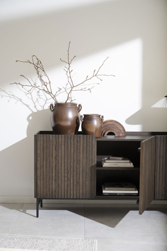 Sideboard 'Halifax' 160x40cm - Marrone/Nero