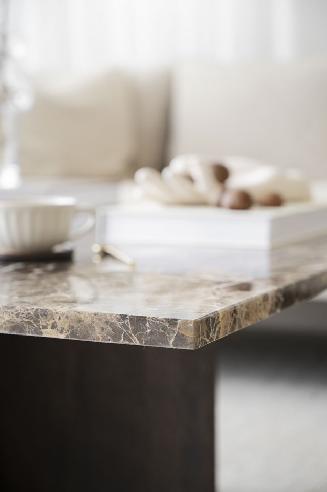 Tavolino 'Brooksville' 90x90cm - Marrone