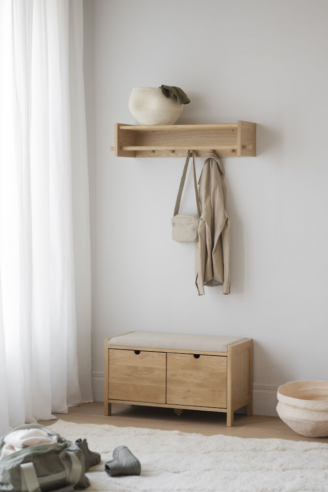 Mensola per cappelli 'Hillmond' - Rovere