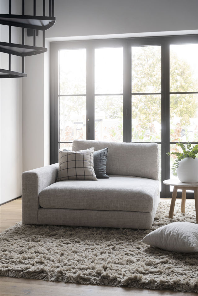 Chaise longue 'Duncan' V - Grigio chiaro