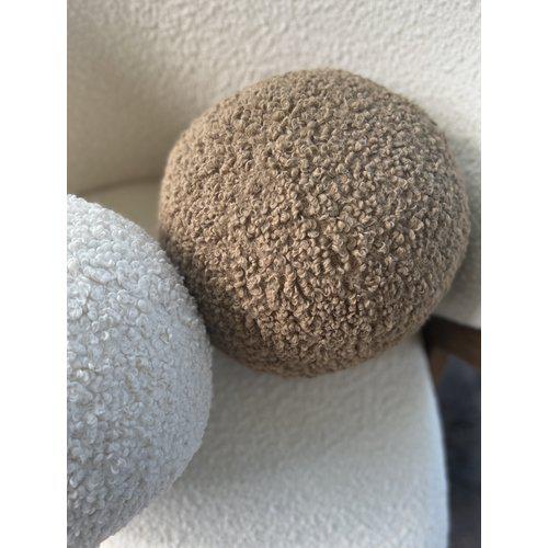 Cuscino decorativo 'Elsie' 25cm - Beige/Marrone