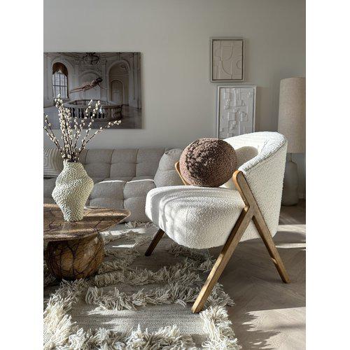 Cuscino decorativo 'Elsie' 25cm - Marrone