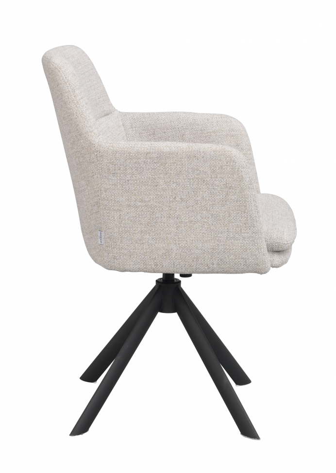 Sedia 'Gladstone' - Beige chiaro/Nero