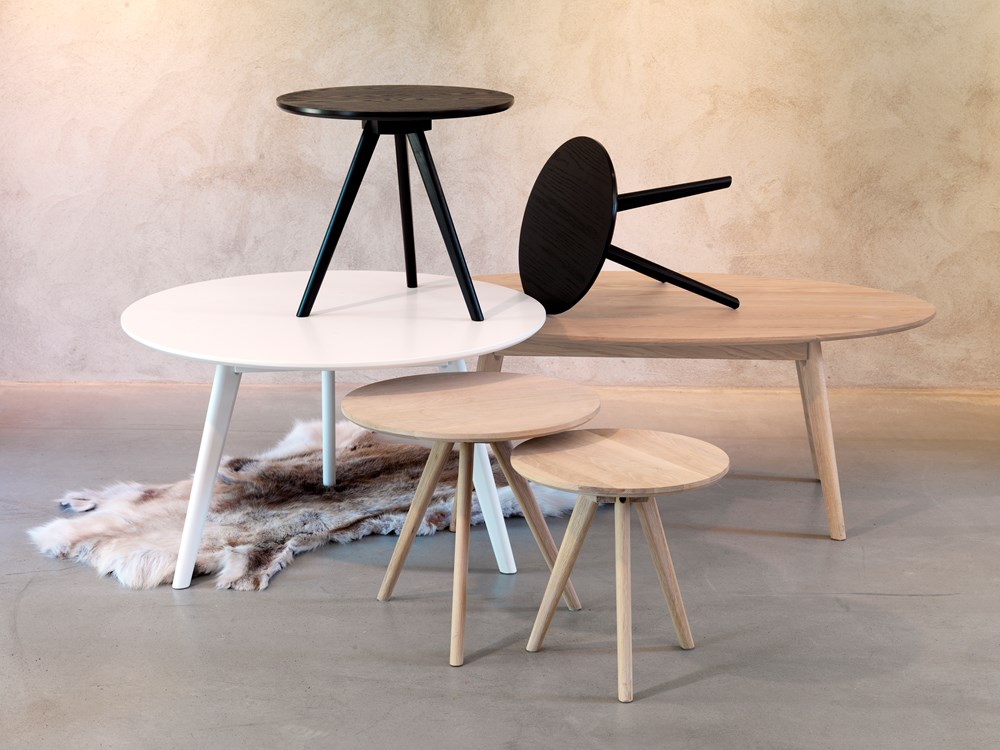 Tavolino 'Yumi' 2 pezzi - Nero