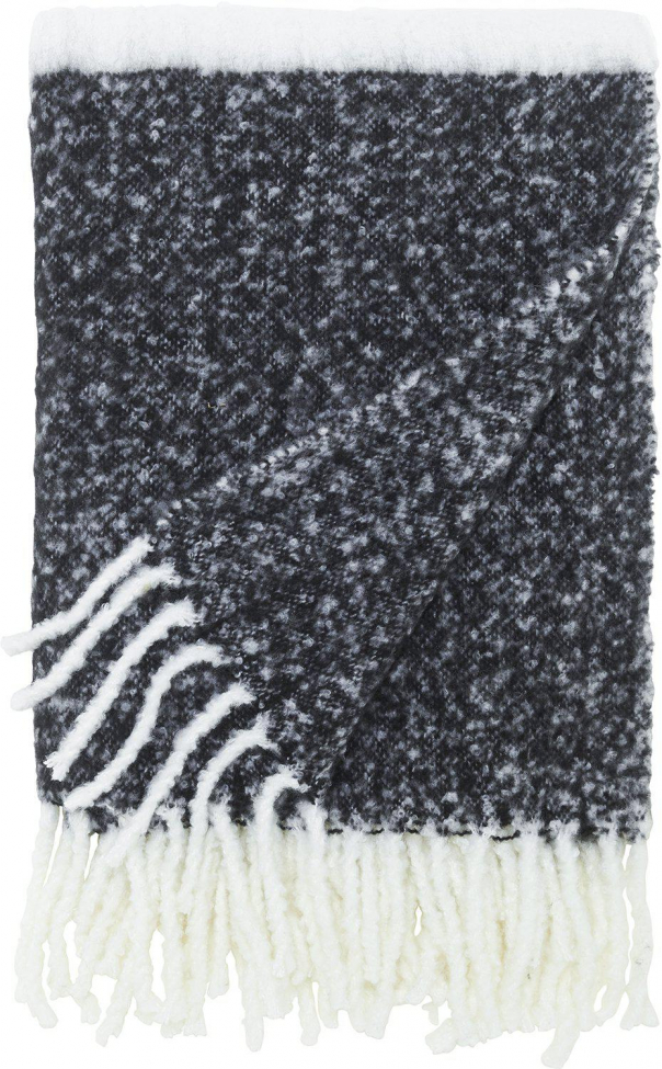 Plaid 'Carl' 130x170 - Nero/Bianco