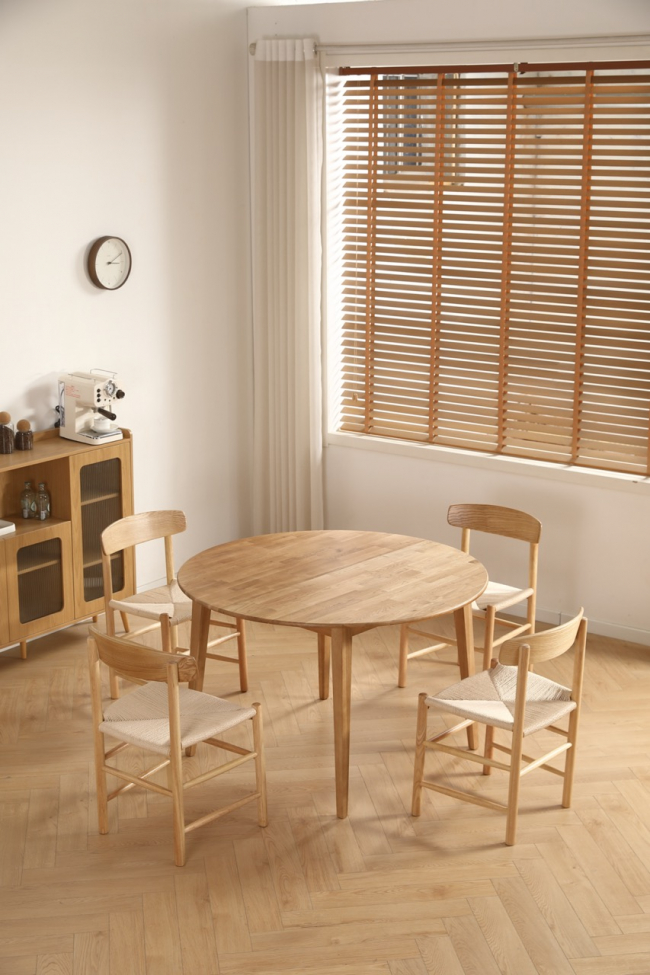 Tavolo da pranzo 'Saba' rotondo 120 cm - Quercia