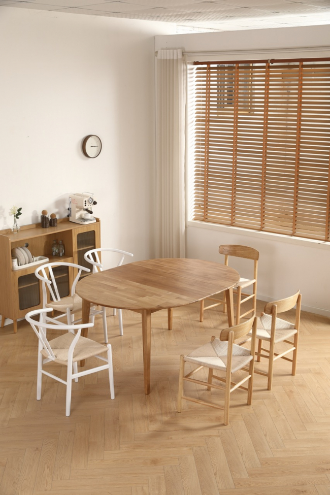 Tavolo da pranzo 'Saba' rotondo 120 cm - Quercia