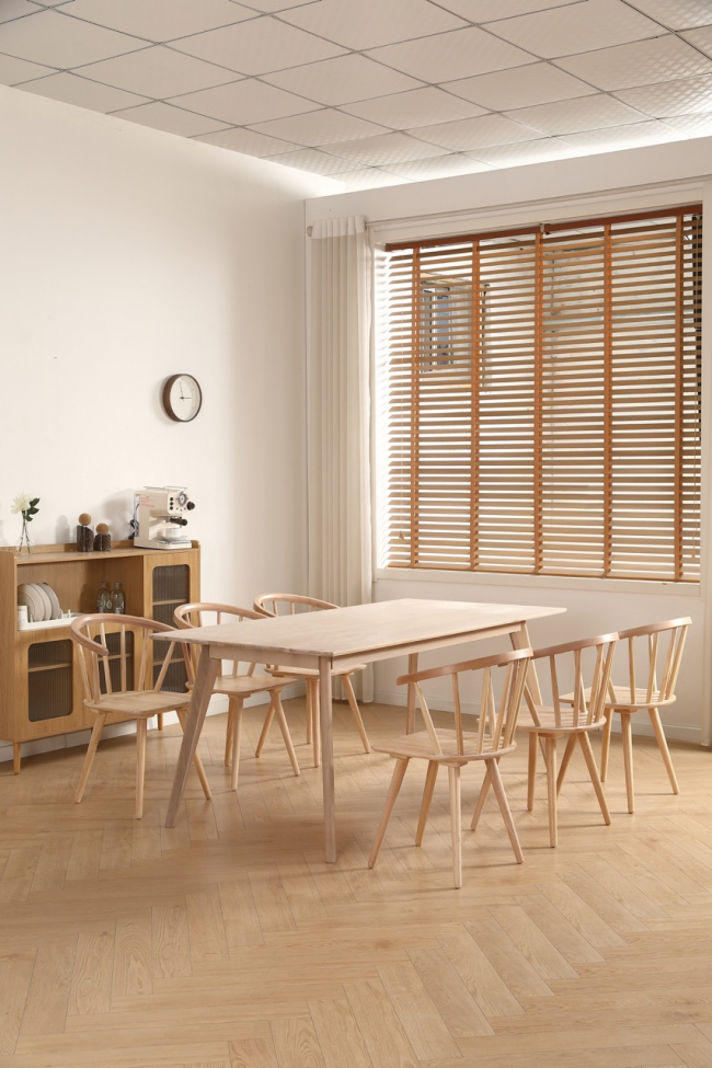 Tavolo da pranzo 'Line' 180 cm - Bianco pigmentato