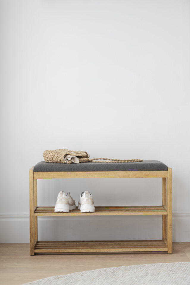 Scarpiera 'Confetti' - Naturale/Grigio