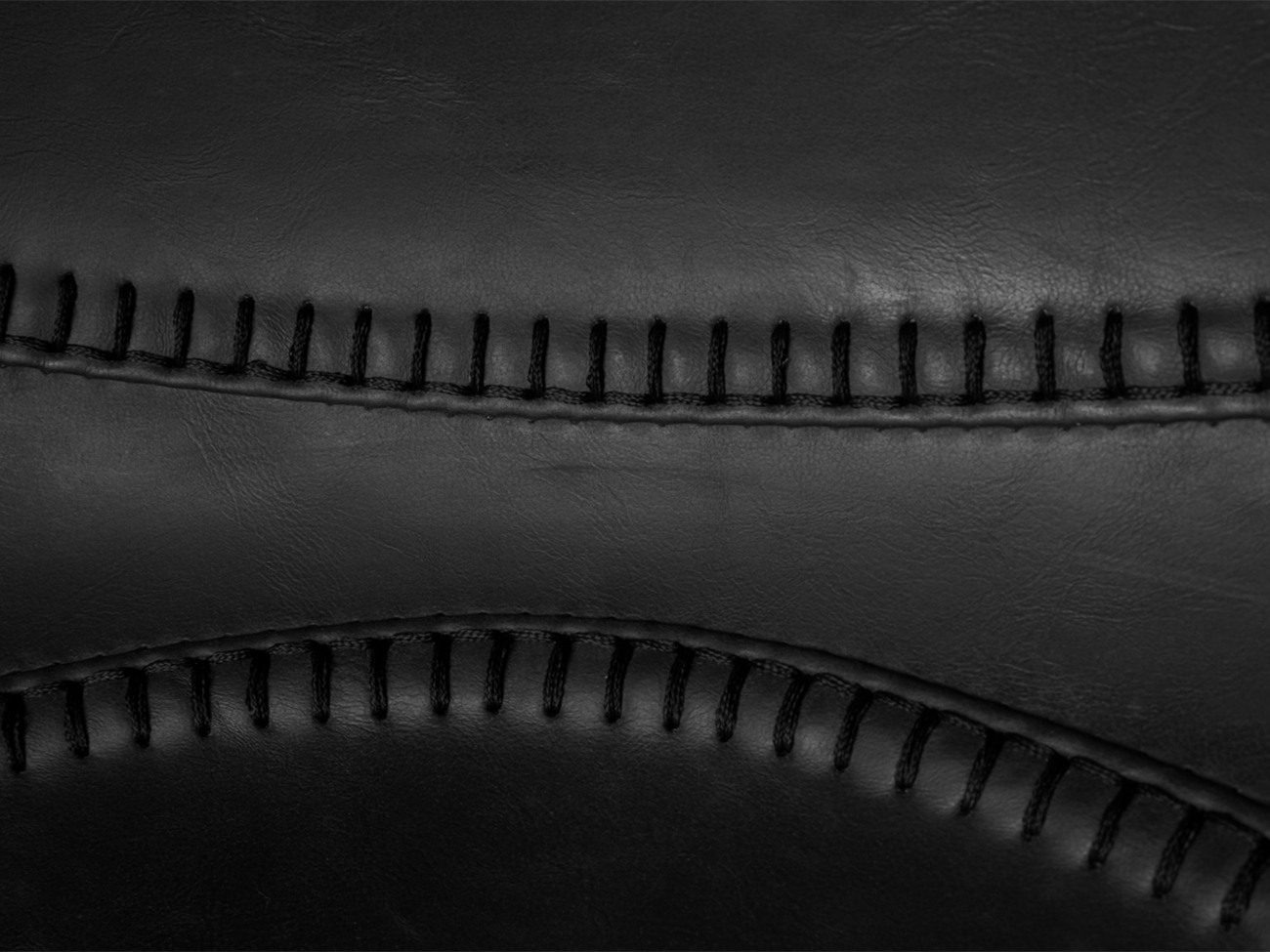 Sgabello 'Franky' L - Nero/Pelle PU