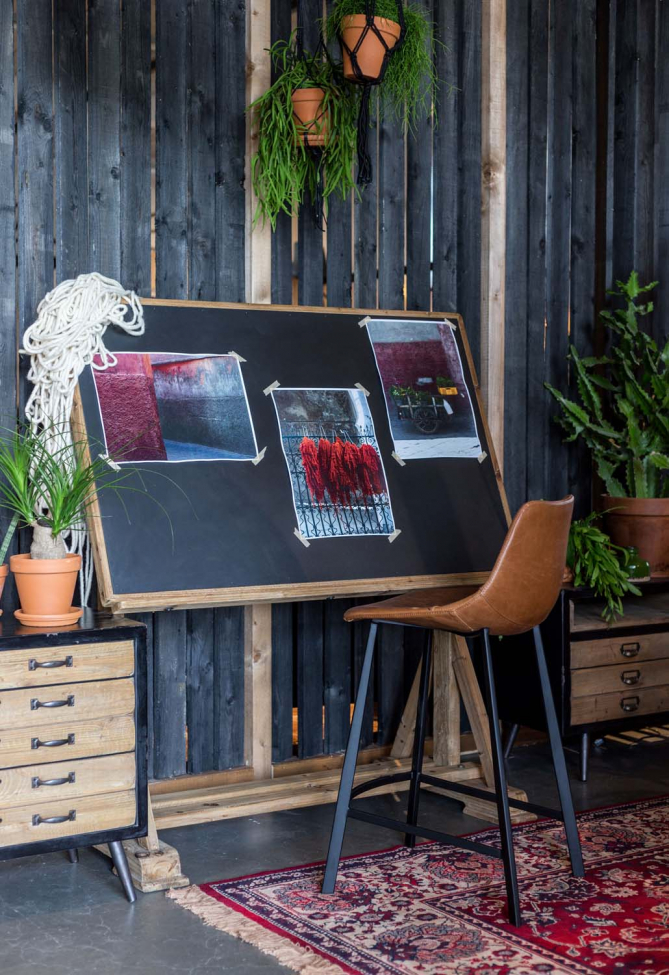 Sgabello 'Franky' L - Cognac