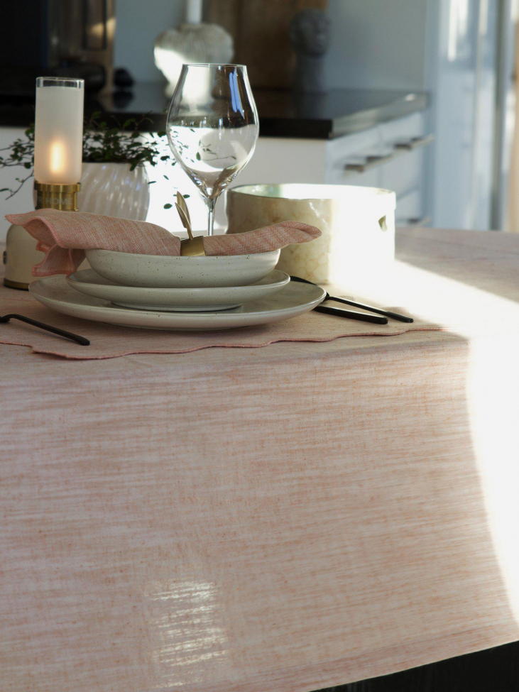 Tovaglia 'Sabina' Rotonda 200cm - Rosa