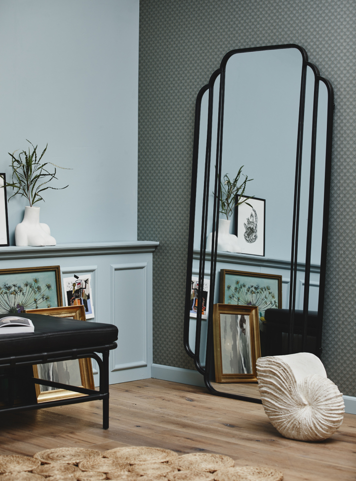 Specchio da parete 'SKYLARK' 100x200cm - Nero