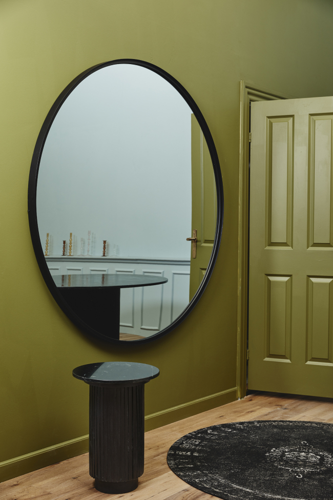 Specchio 'Asio' - Nero