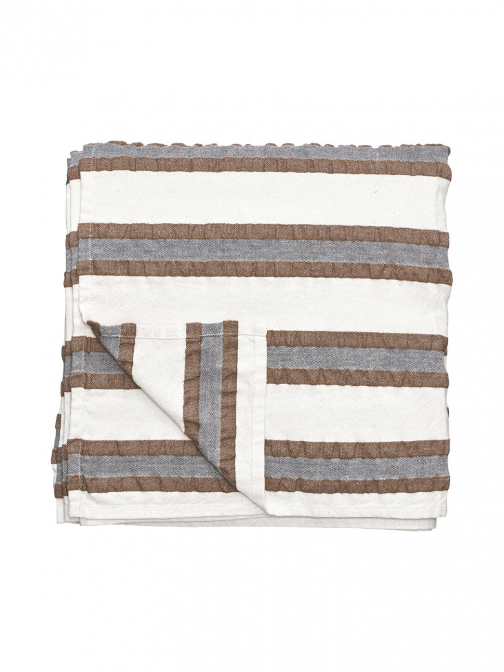 Tovaglia 'Lollo' 145x280 - Marrone