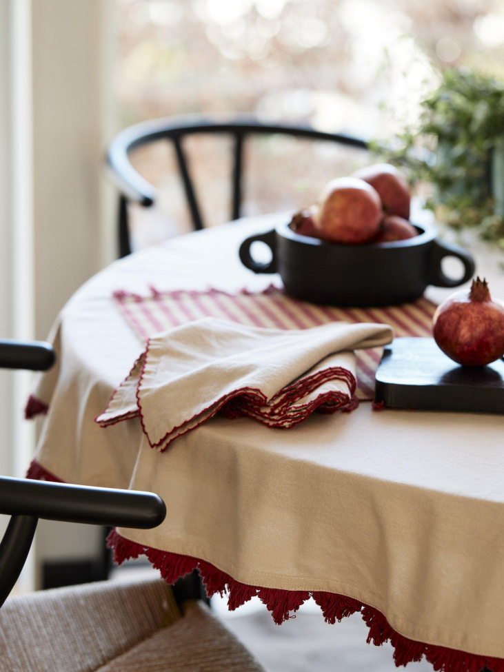 Tovaglia 'Stine' Rotonda 160 - Rossa