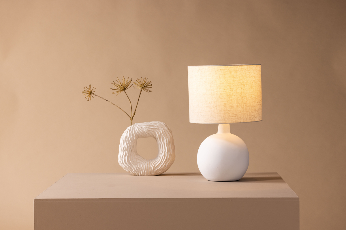 Lampada da tavolo 'Tidaholm' - Beige