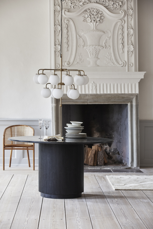 Lampadario 'Paloma' - Bianco/Oro