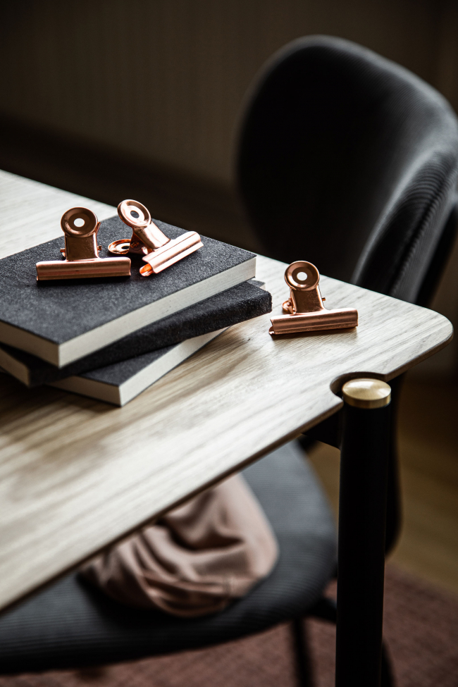 Tavolo da pranzo 'Hornstull' 160x90cm - Rovere/Nero