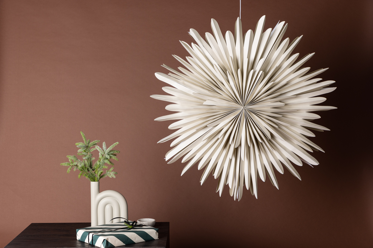 Stella dell'Avvento 'Svedala' 100cm - Beige