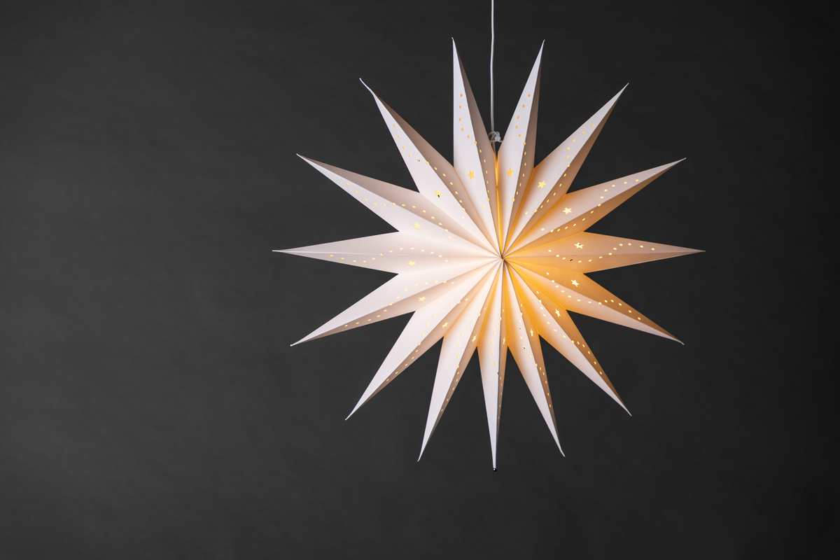 Stella dell'Avvento 'Laholm' - Bianco