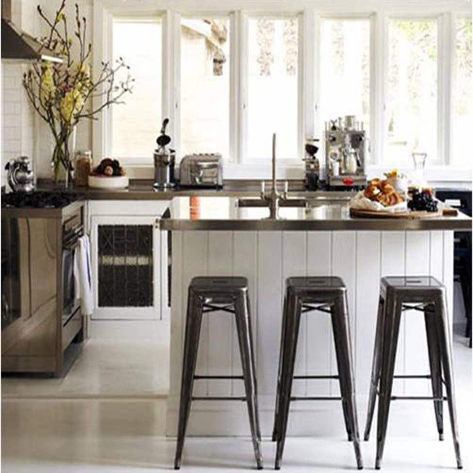 Sgabello 'Marseille' 70cm - Laccato bianco