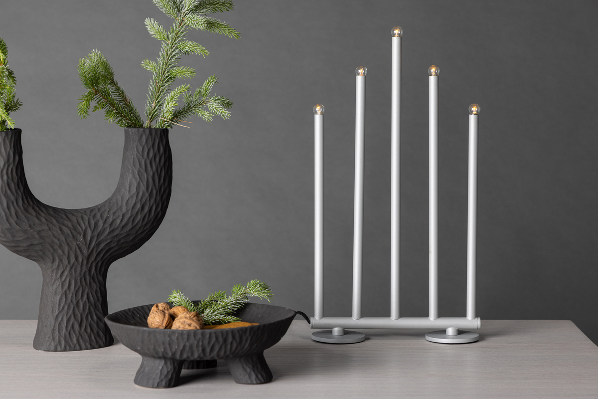 Lampada da tavolo 'Vemdalen' 40cm - Argento