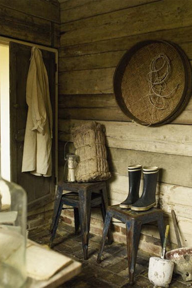 Panca 'Marseille' 70cm - Bianco vintage