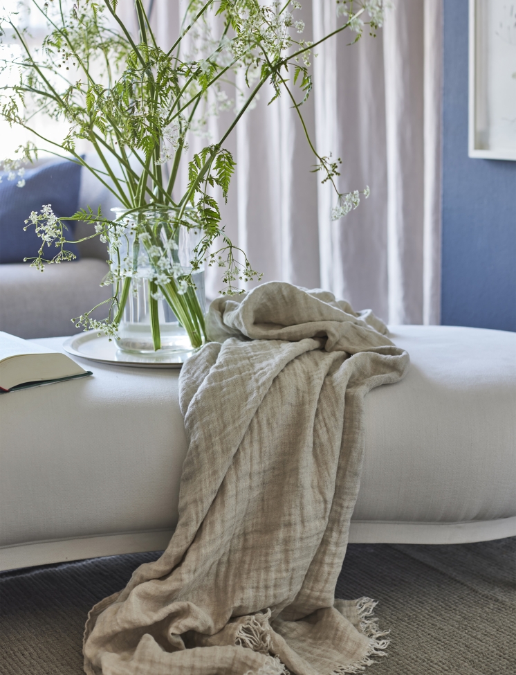 Coperta 'Hannelin' 130x170 - Naturale