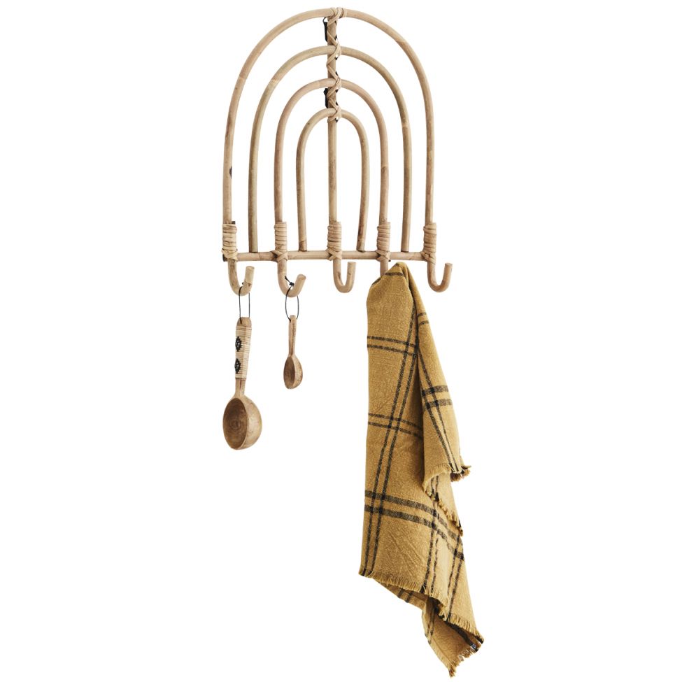 Appendiabiti 'Rattan Coat Rack' - Naturale