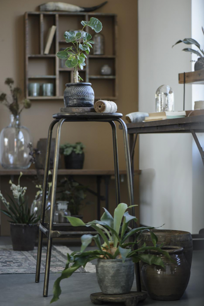 Sgabello 'Dill' - Legno/Metallo