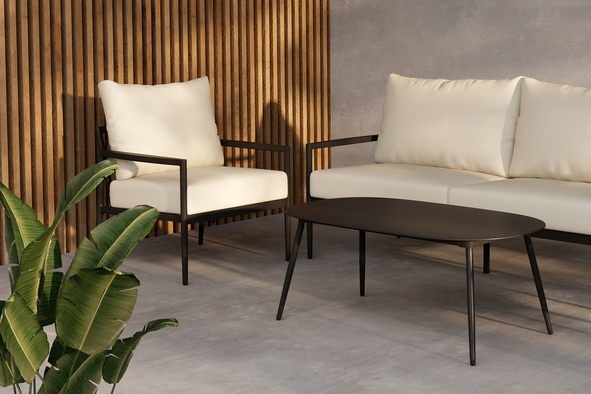 Set lounge 'Pozzallo' - Nero